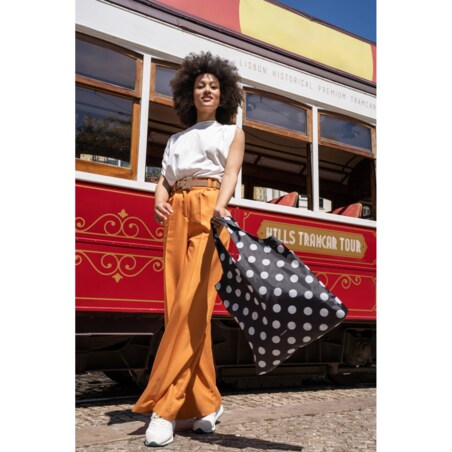 Siatka MINI MAXI SHOPPER, dots white