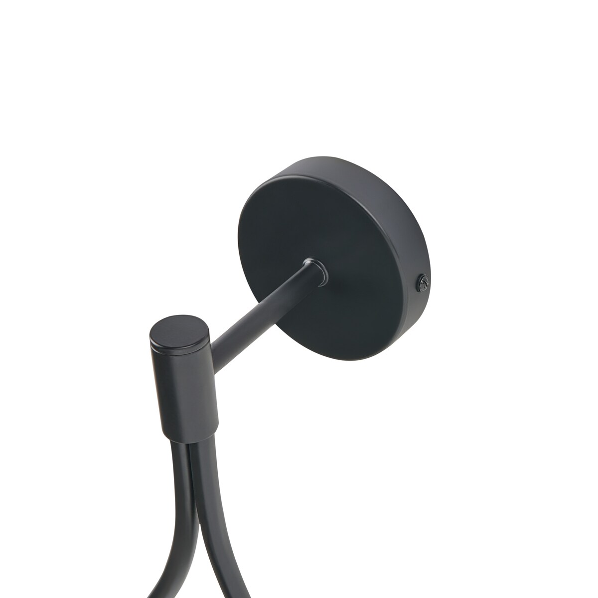 Lampa ścienna AUROUE Czarny Metal