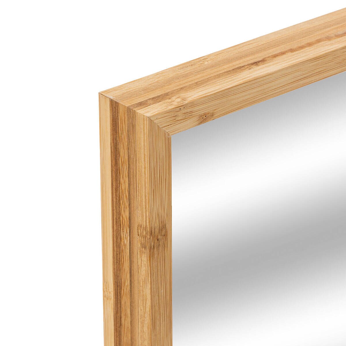 Lustro łazienkowe w bambusowej ramie, 34 x 44 cm