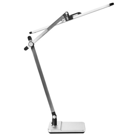 Lampa biurkowa LED SERPENS Ze ściemniaczem Srebrny
