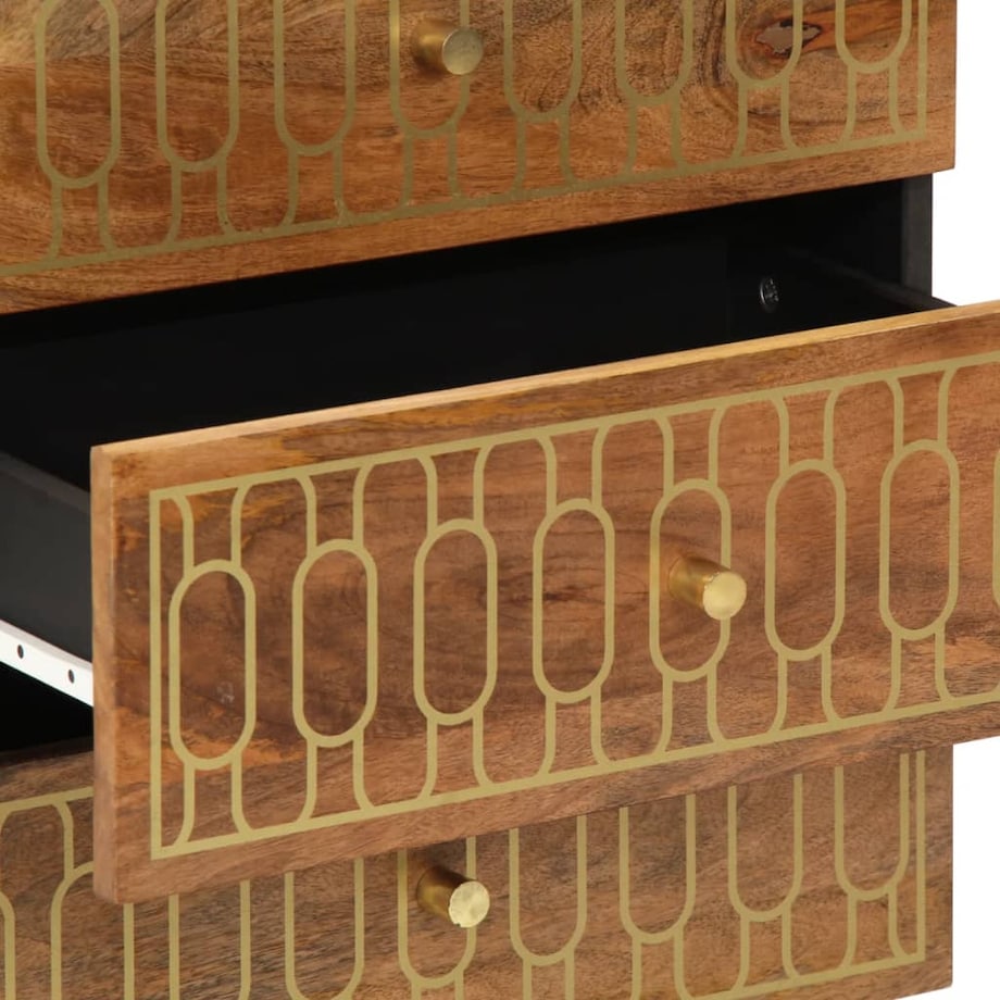 vidaXL Szafka nocna, 50x33x62 cm, lite drewno mango