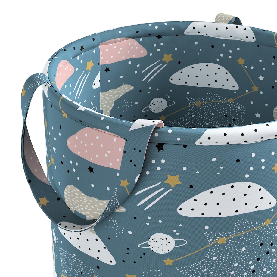 Kosz na zabawki Tobi, niebieski, 40x50cm, Magic Collection