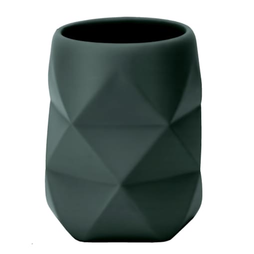 Kleine Wolke Crackle Kubek łazienkowy zielony poliresin