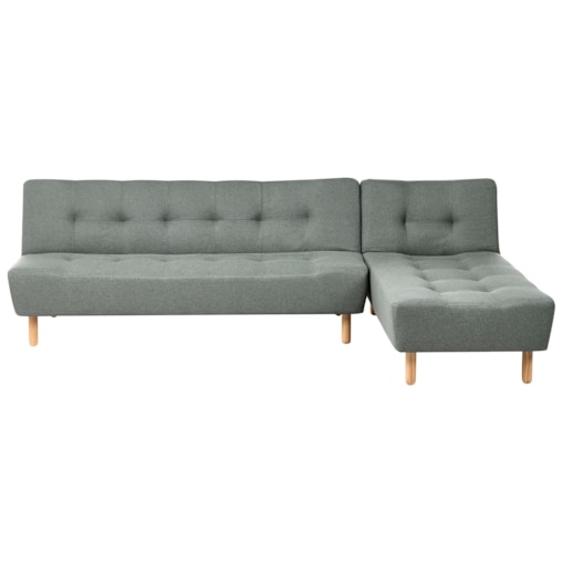 Narożnik rozkładany modułowy dla 4 osób ALSTEN Zielony Lewostronny