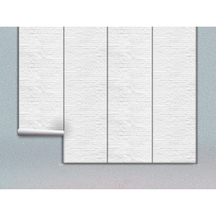Tapeta Białe cegły, 416x254cm