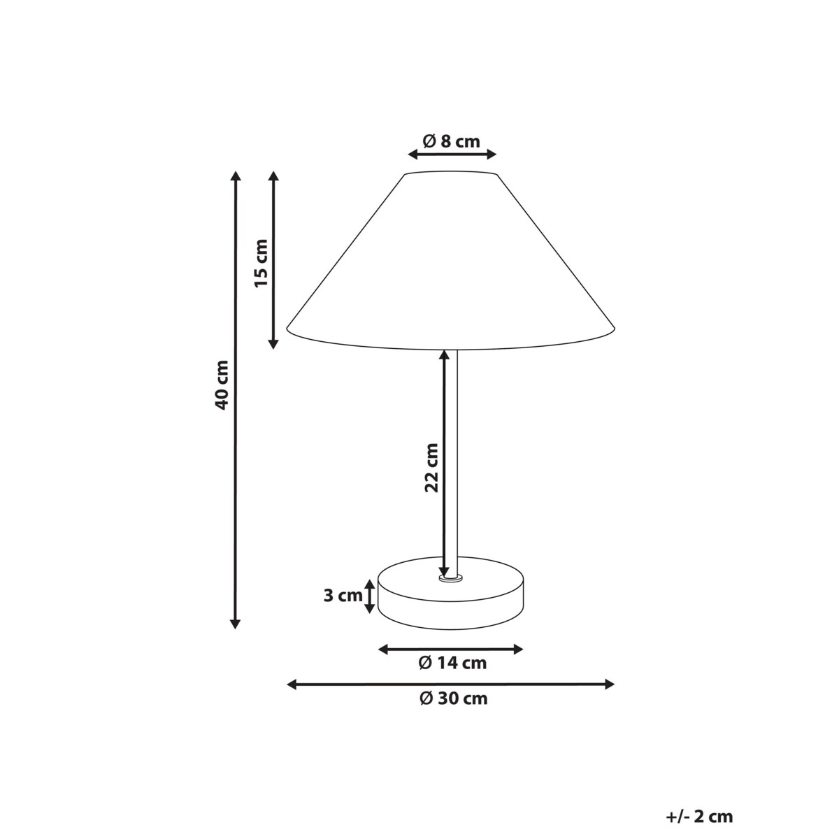 Lampa stołowa pleciona beżowa z czarnym MOMBA