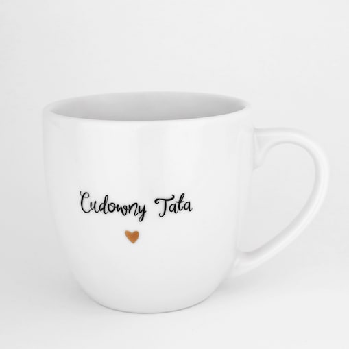 Kubek 300 ml - Cudowny Tata ZŁOTE SERCE