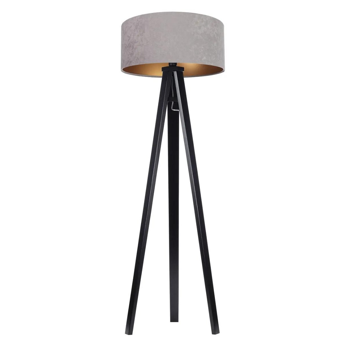 Lampa stojąca HOME 50 szara/złota/czarna