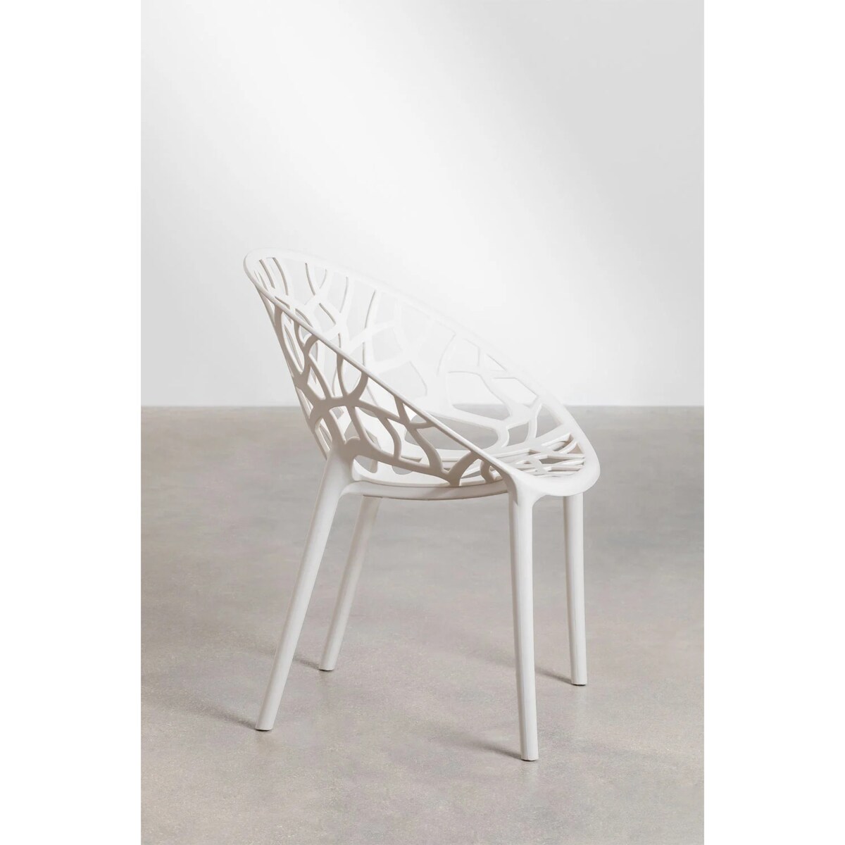 Krzesło z polipropylenu, sztaplowane, Coral, białe