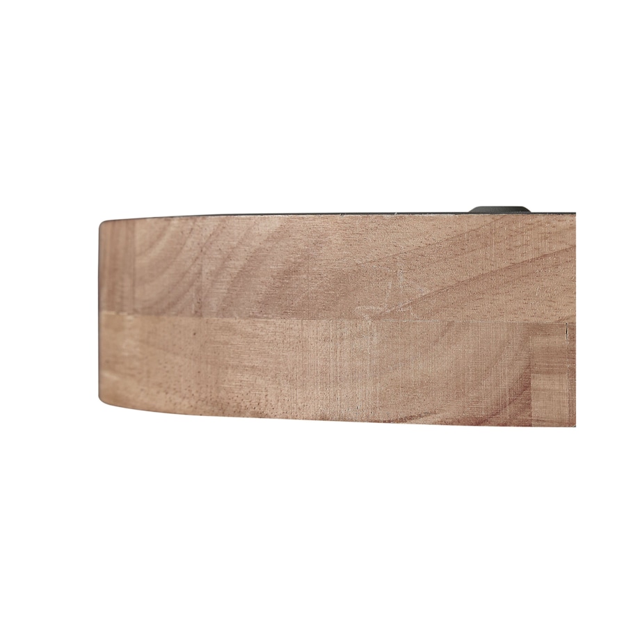 Lampa sufitowa LED metalowa szara z jasnym drewnem PATTANI