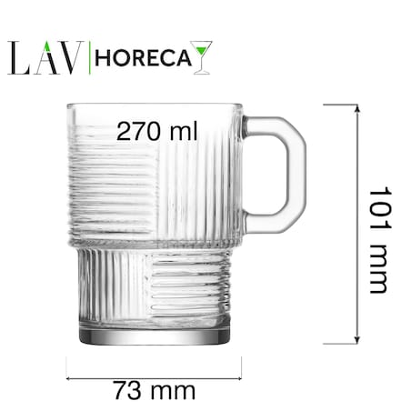 Kubek szklany Istanbul, 270ml, LAV