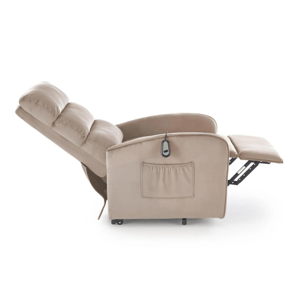 Fotel rozkładany elektrycznie MARONI beżowy z funkcją pionizacji