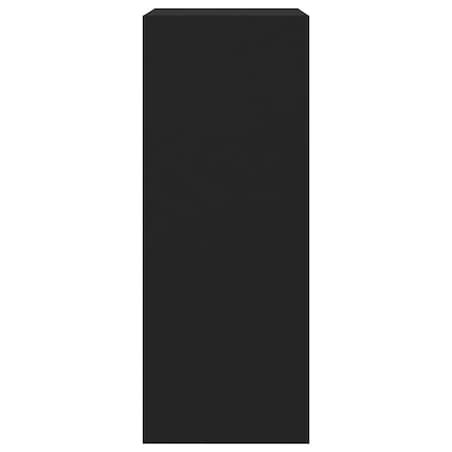 vidaXL Szafka na buty z 2 uchylanymi szufladami, czarna, 60x42x108 cm