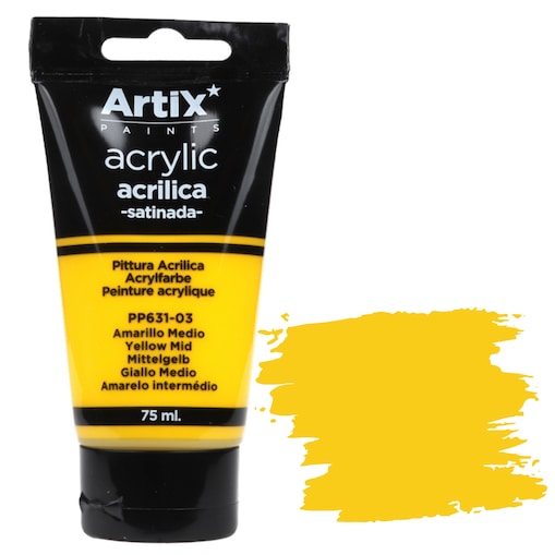 farba akrylowa artix pp631-03 yellow mid 75ml