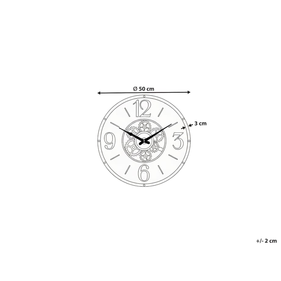 Zegar ścienny ALBACETE 50 cm Czarny