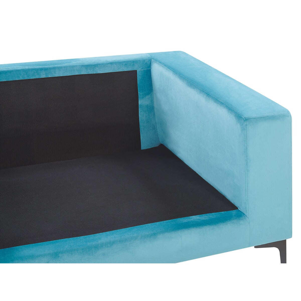 Sofa 3-osobowa welurowa niebieska VADSTENA