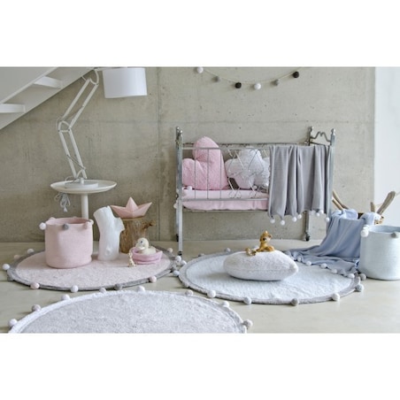Dywan Bawełniany Bubbly Soft Pink Ø120 cm Lorena Canals