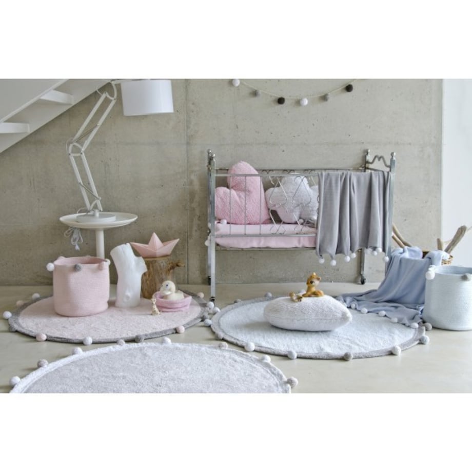 Dywan Bawełniany Bubbly Soft Pink Ø120 cm Lorena Canals