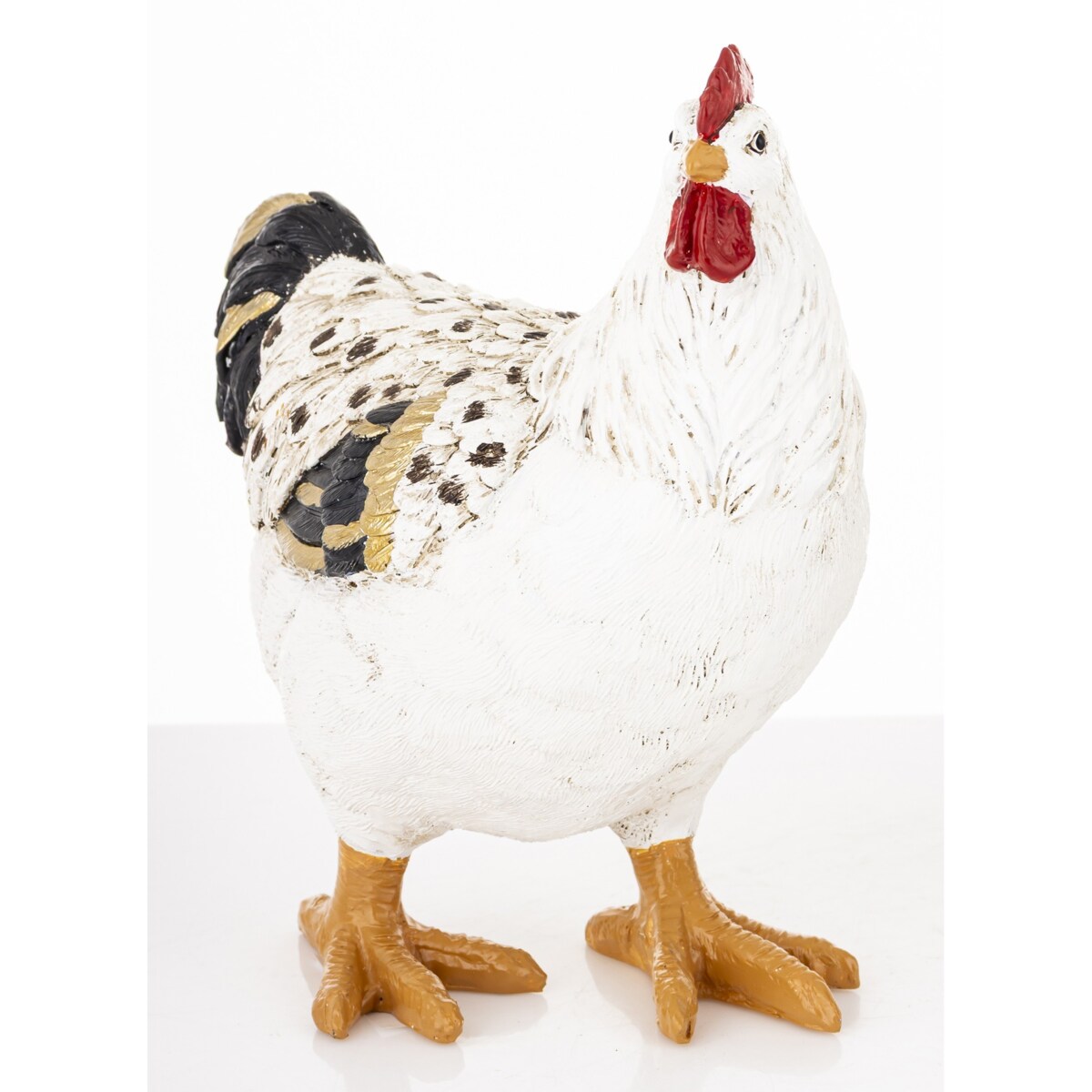 Dekoracja - kolorowa KURA I KOGUT 21x19x9 i 18x14,5x8,5 cm PLOMFEE