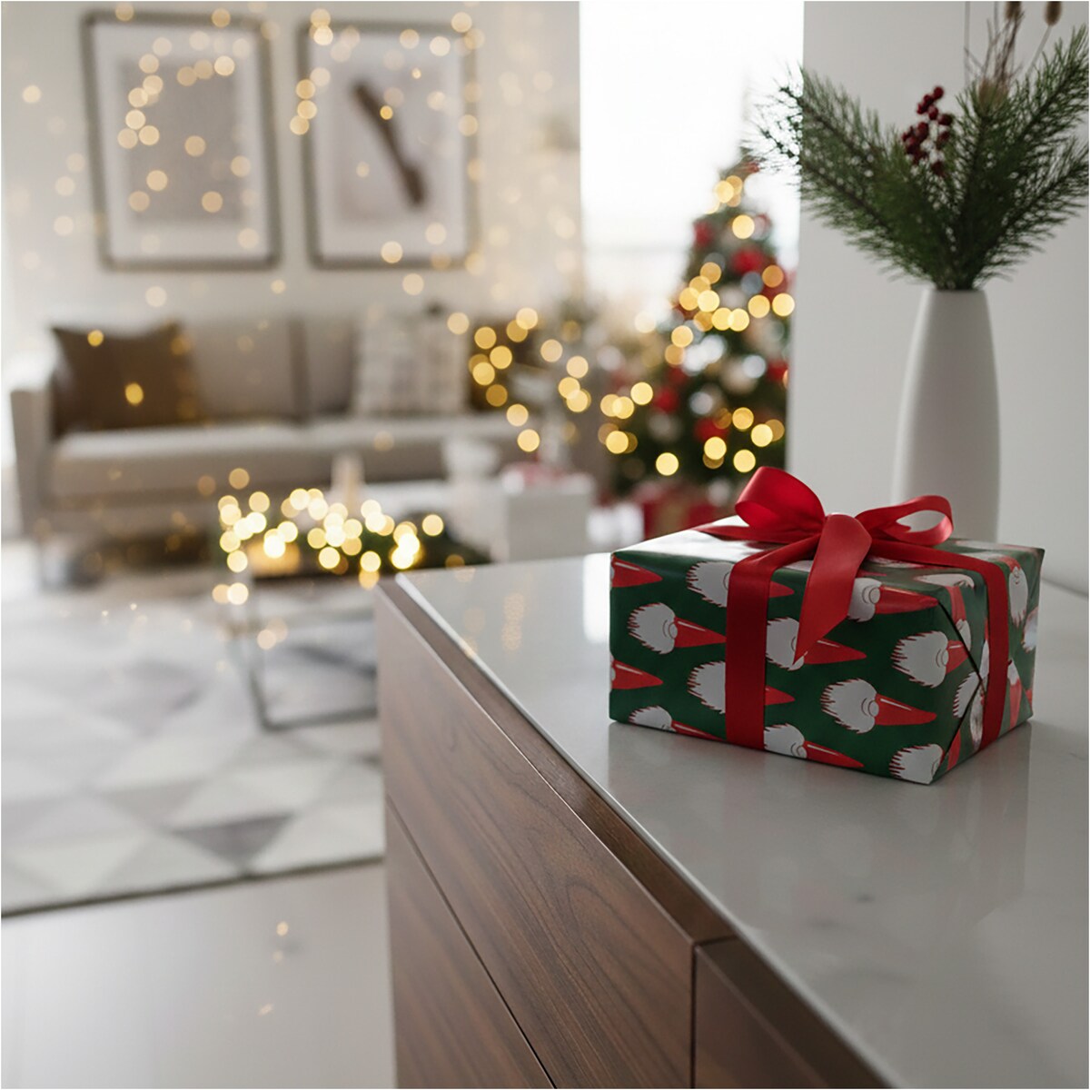 Papier do pakowania prezentów 20 METRÓW MEGAROLKA Świąteczny Do Paczek Ozdobny