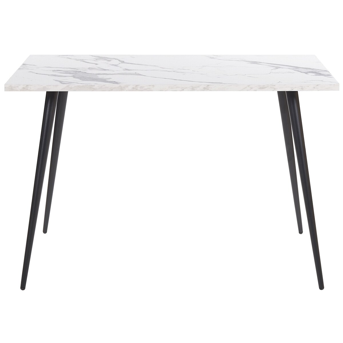 Stół do jadalni SANTIAGO Biały marmur 120 cm 80 cm