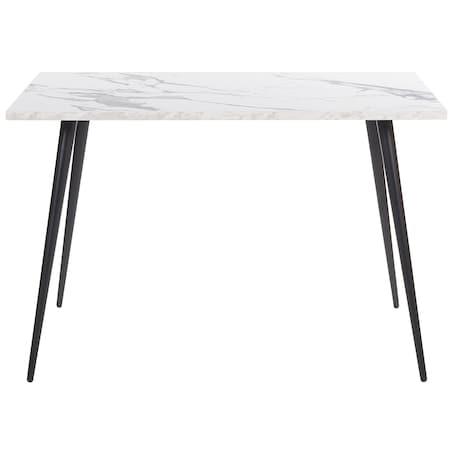 Stół do jadalni SANTIAGO Biały marmur 120 cm 80 cm
