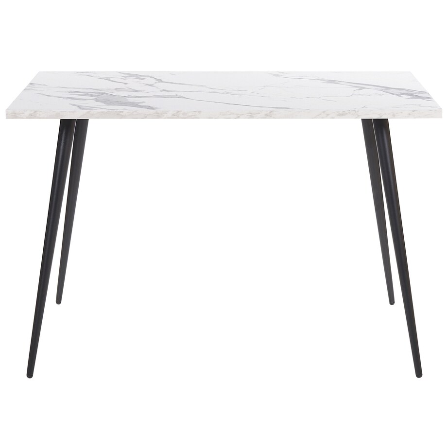 Stół do jadalni SANTIAGO Biały marmur 120 cm 80 cm