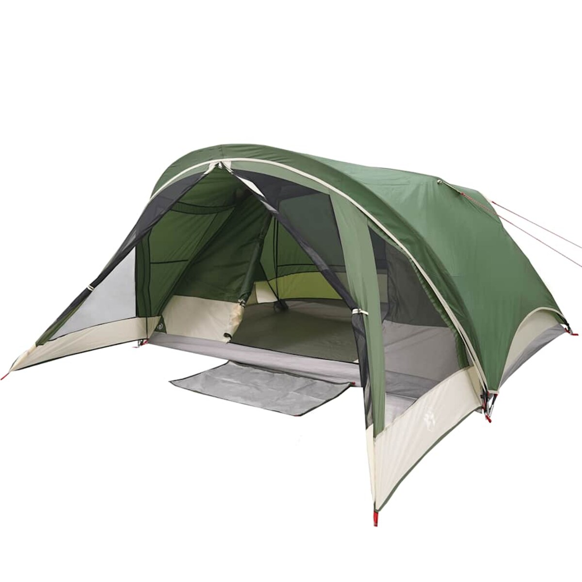 vidaXL Namiot turystyczny, 4-os., zielony, wodoszczelny