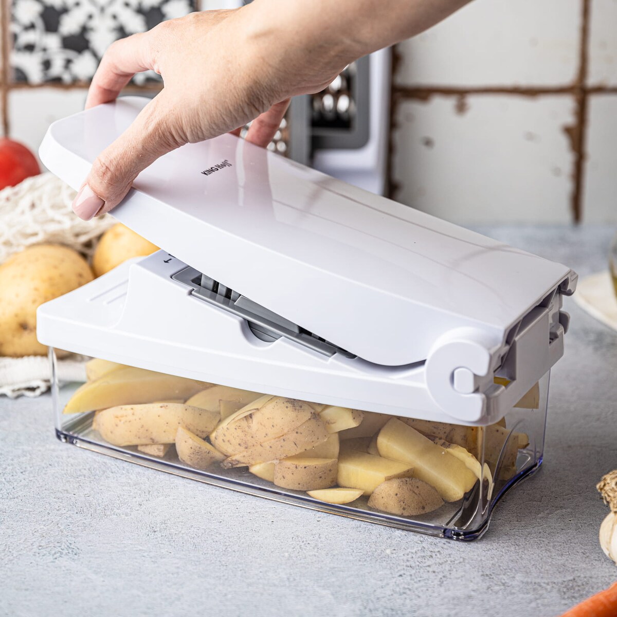 Szatkownica do warzyw z wymiennymi ostrzami KINGHOFF