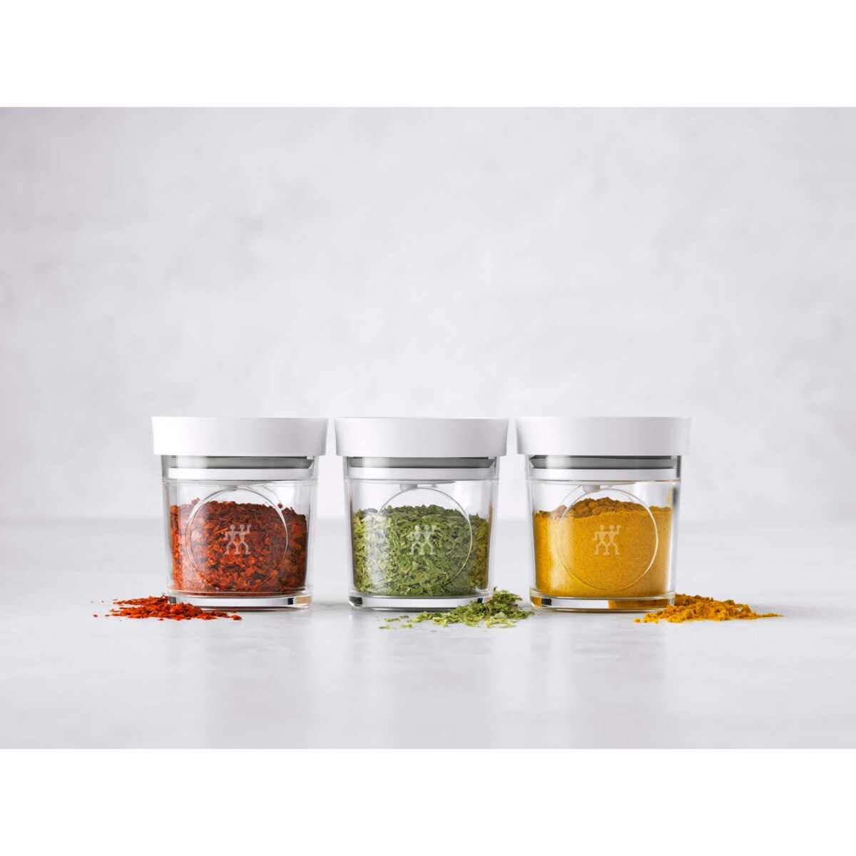 Zestaw 3 pojemników plastikowych XS Zwilling Fresh & Save Cube - 120 ml