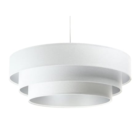 Lampa wisząca TRIO biała/srebrna