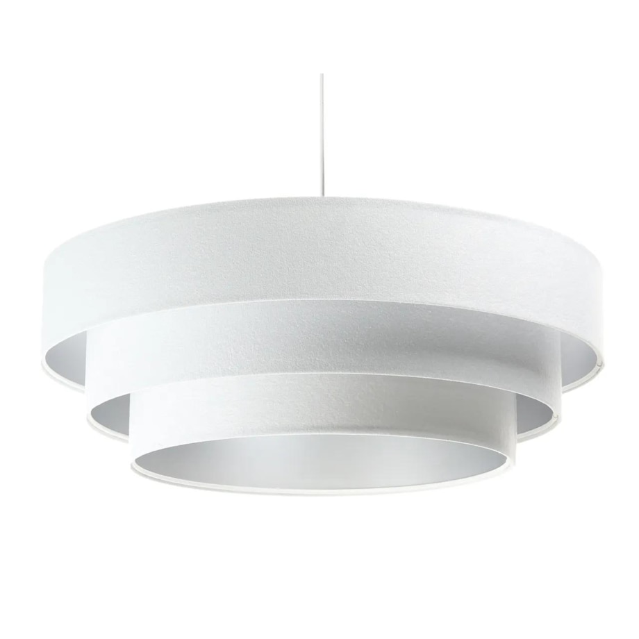 Lampa wisząca TRIO biała/srebrna