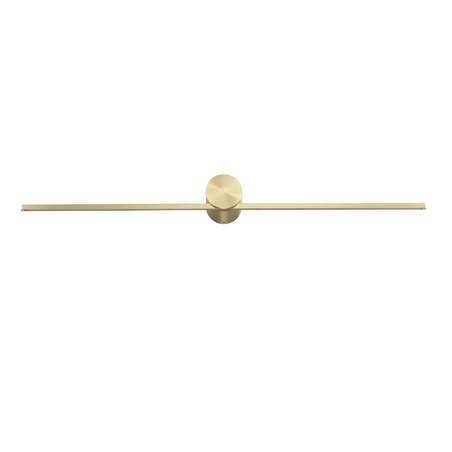 Złoty kinkiet Modern Slim L LP-777/1W L GD LED 8W podłużna łazienkowa lampa ścienna