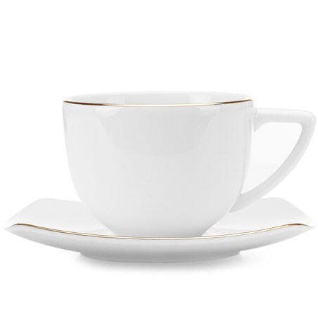 Konsimo CARLINA Filiżanka do kawy ze spodkiem 12 szt.