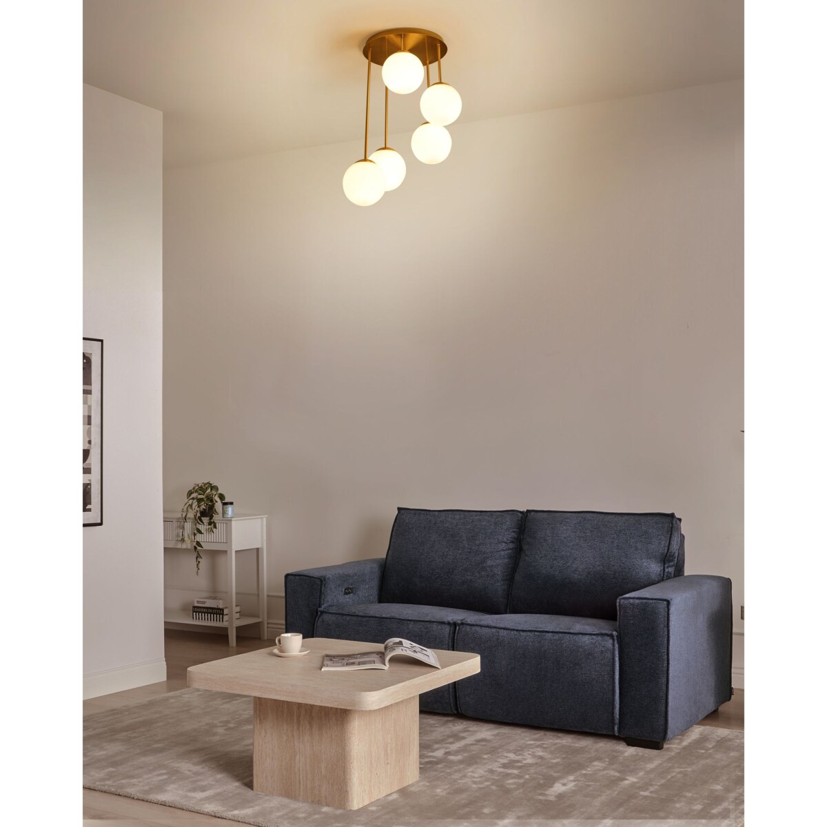 Lampa wisząca RIANA Metal Mosiężny