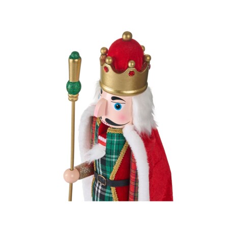 Figurka dekoracyjna HALLSJON Dziadek do orzechów 50 cm Czerowny/ zielony