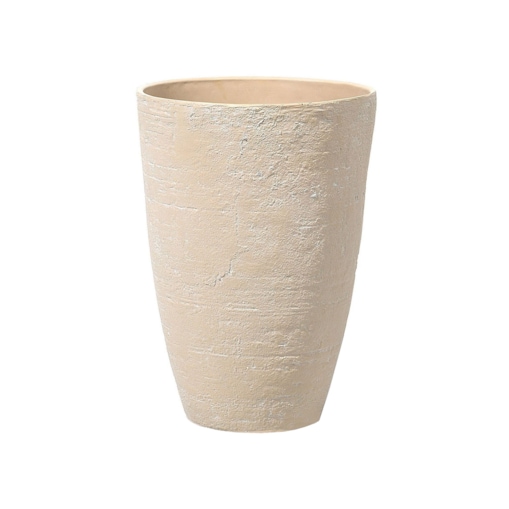 Doniczka okrągła 43 x 43 x 60 cm beżowa CAMIA