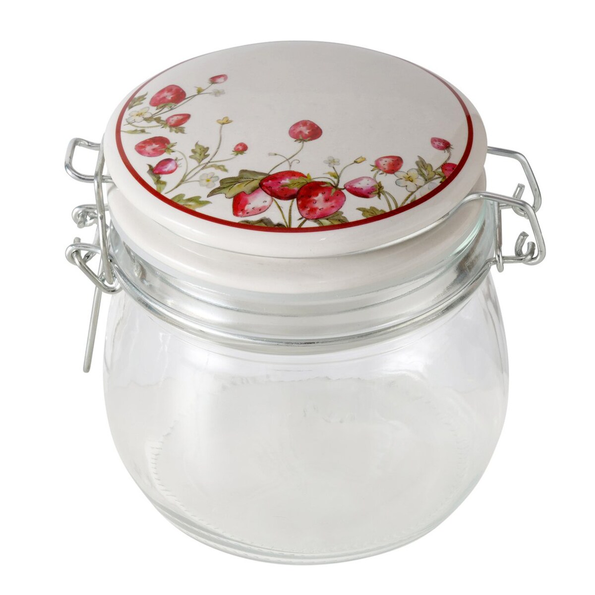 Słoik kuchenny dekoracyjny z pokrywką EMILY, 450 ml