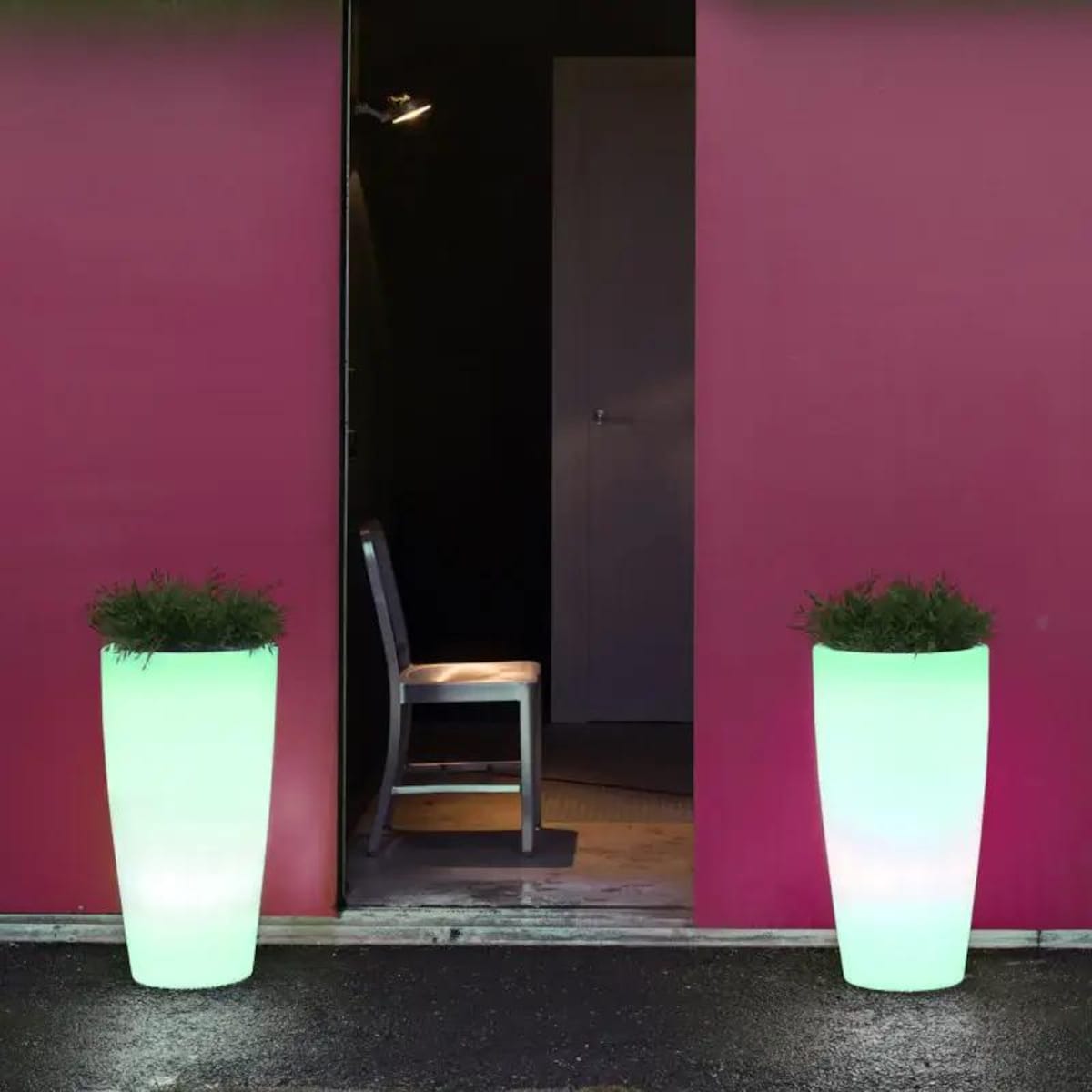 Stojąca donica tuba Bambu LUMBM070WLNW King Home LED RGB 0,5W 6000K IP54 biała