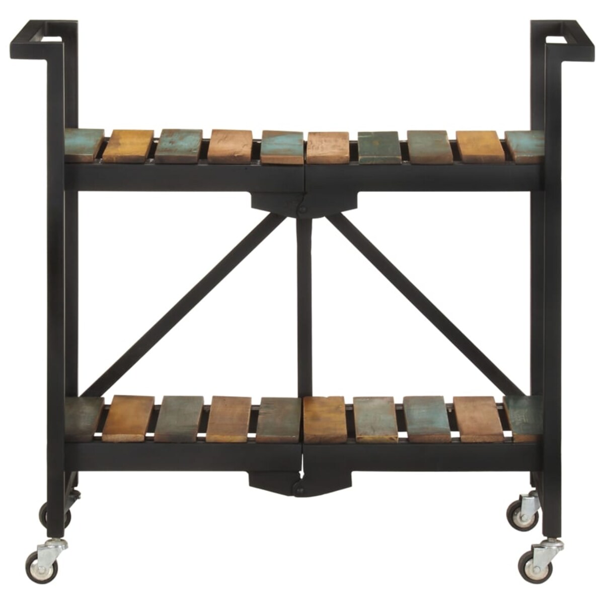 vidaXL Wózek kuchenny, 87 x 36 x 81 cm, lite drewno z odzysku