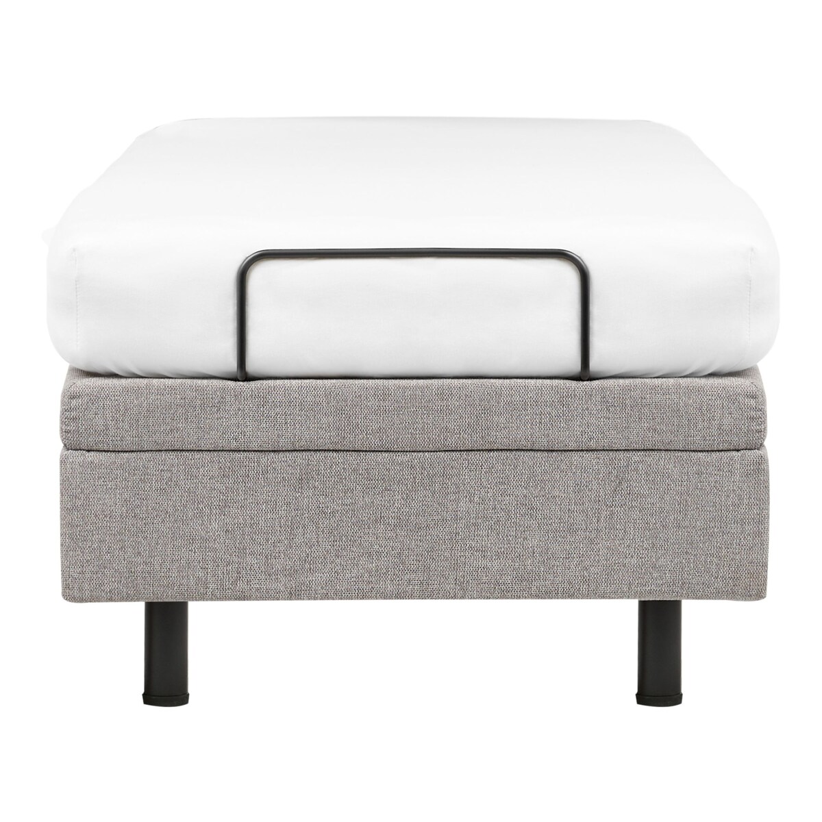 Łóżko regulowane bez zagłówka DUKE II 80 x 200 cm Jasnoszary