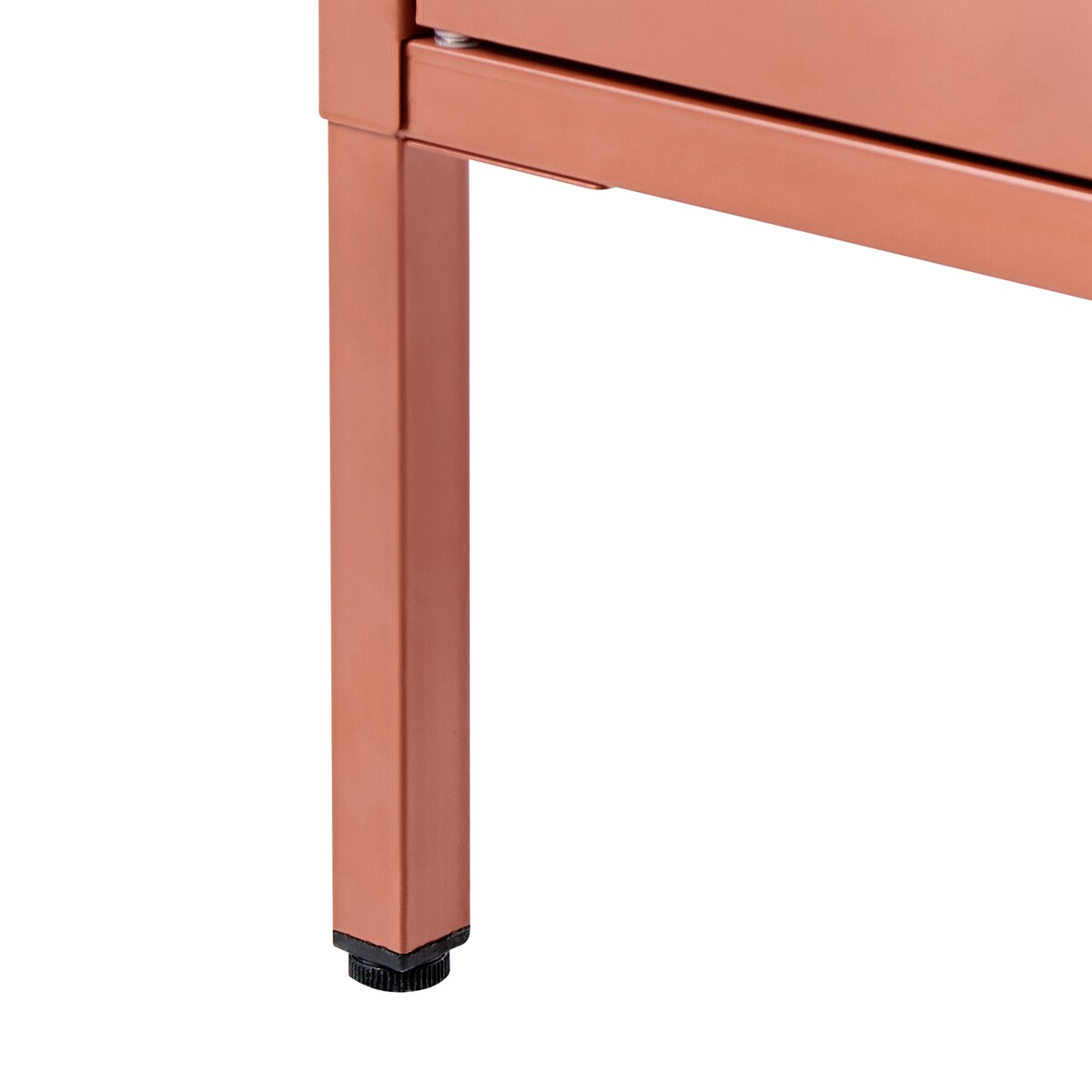 Witryna ze szklaną gablotą HARTY Metal 80 cm Złoty brąz