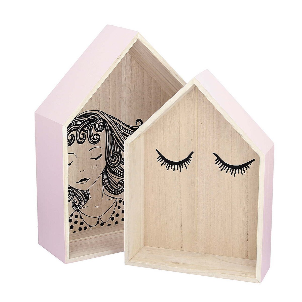 Półka Lovely House pink 49cm, 37x14x49cm