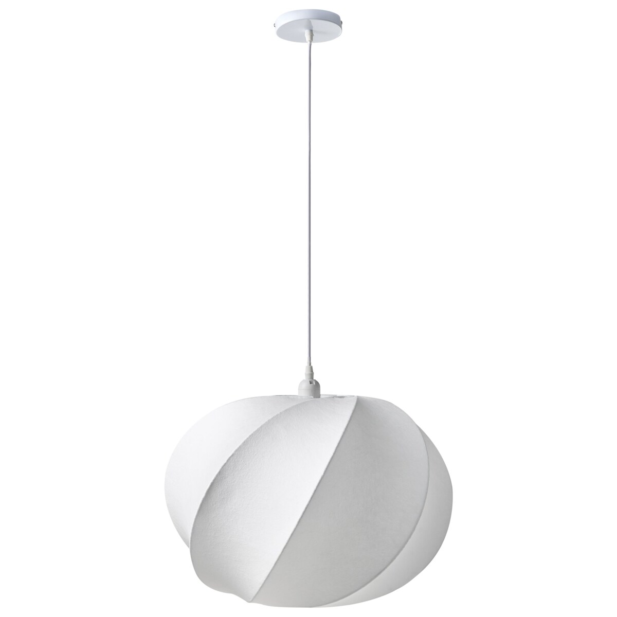 Lampa wisząca MAQUINE Jedwab syntetyczny Biały