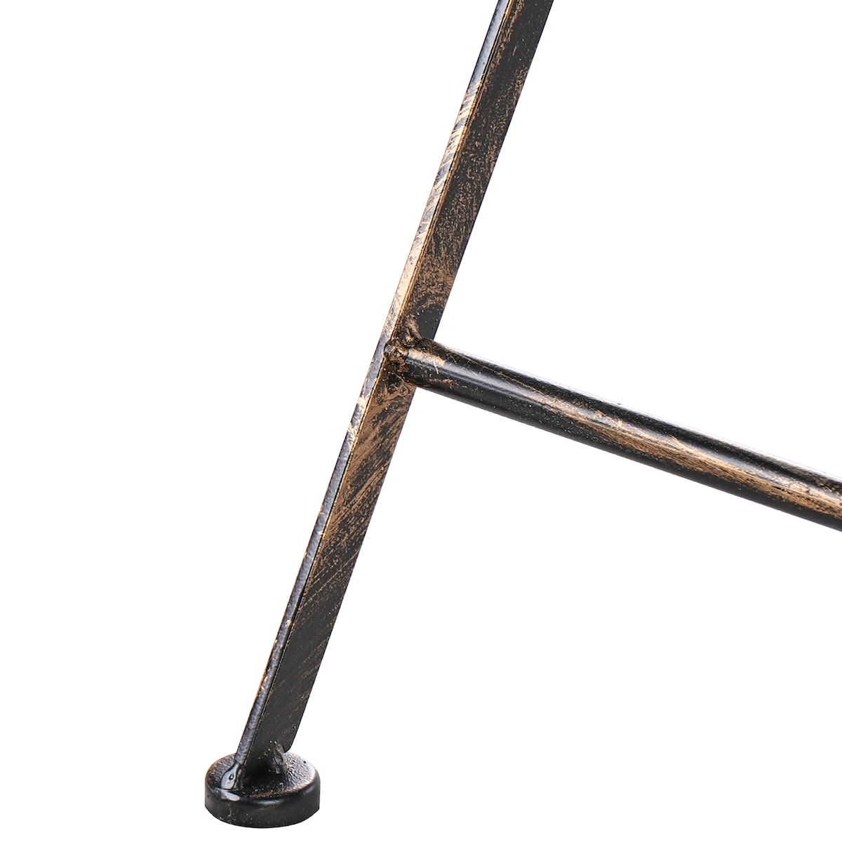 Stolik ogrodowy barowy BORMIO 60 cm 60 cm Metal Czarny