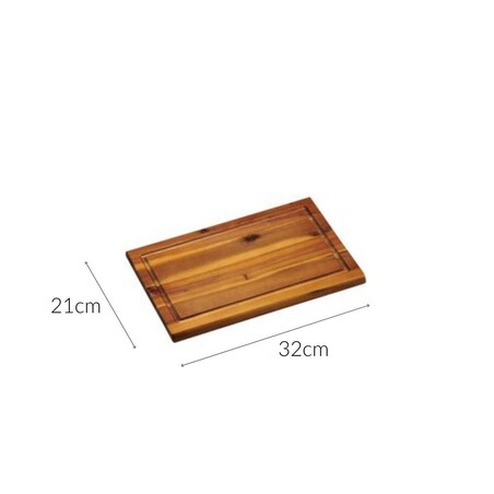 Deska do krojenia z drewna akacjowego, 32 x 21cm, KESPER