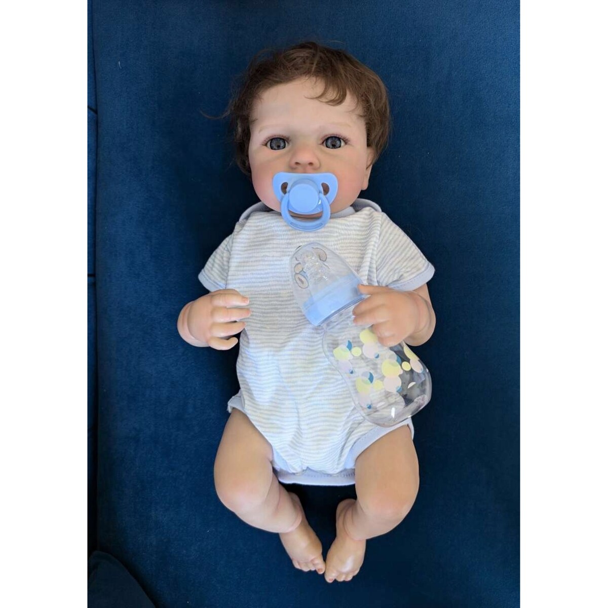 Lalka bobas CHŁOPCZYK JAK ŻYWY Reborn odrodzone dziecko winyl Baby doll