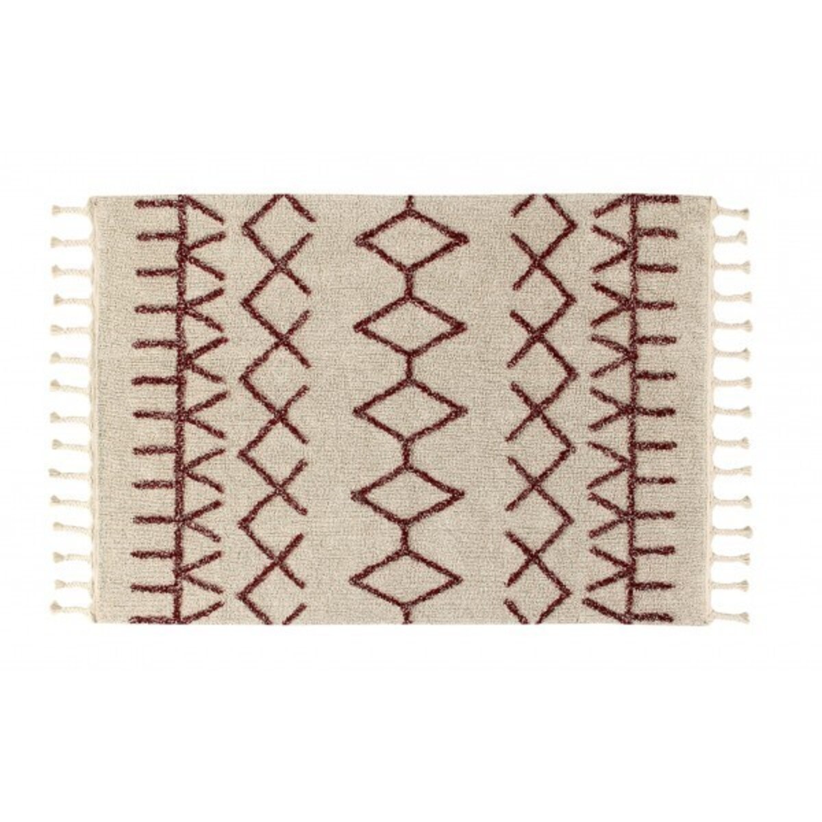 Dywan Bawełniany Bereber Burgundy 120x160 cm Lorena Canals