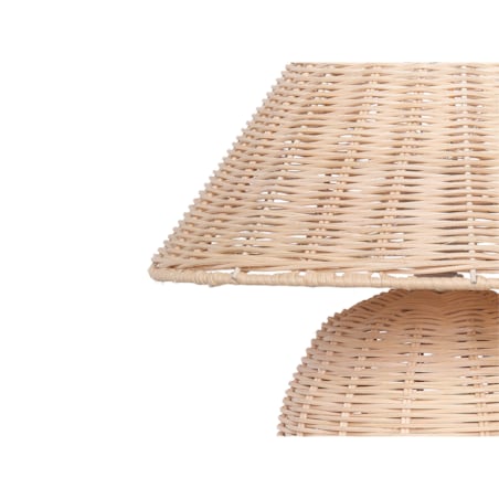 Lampa stołowa rattanowa jasna CINDER