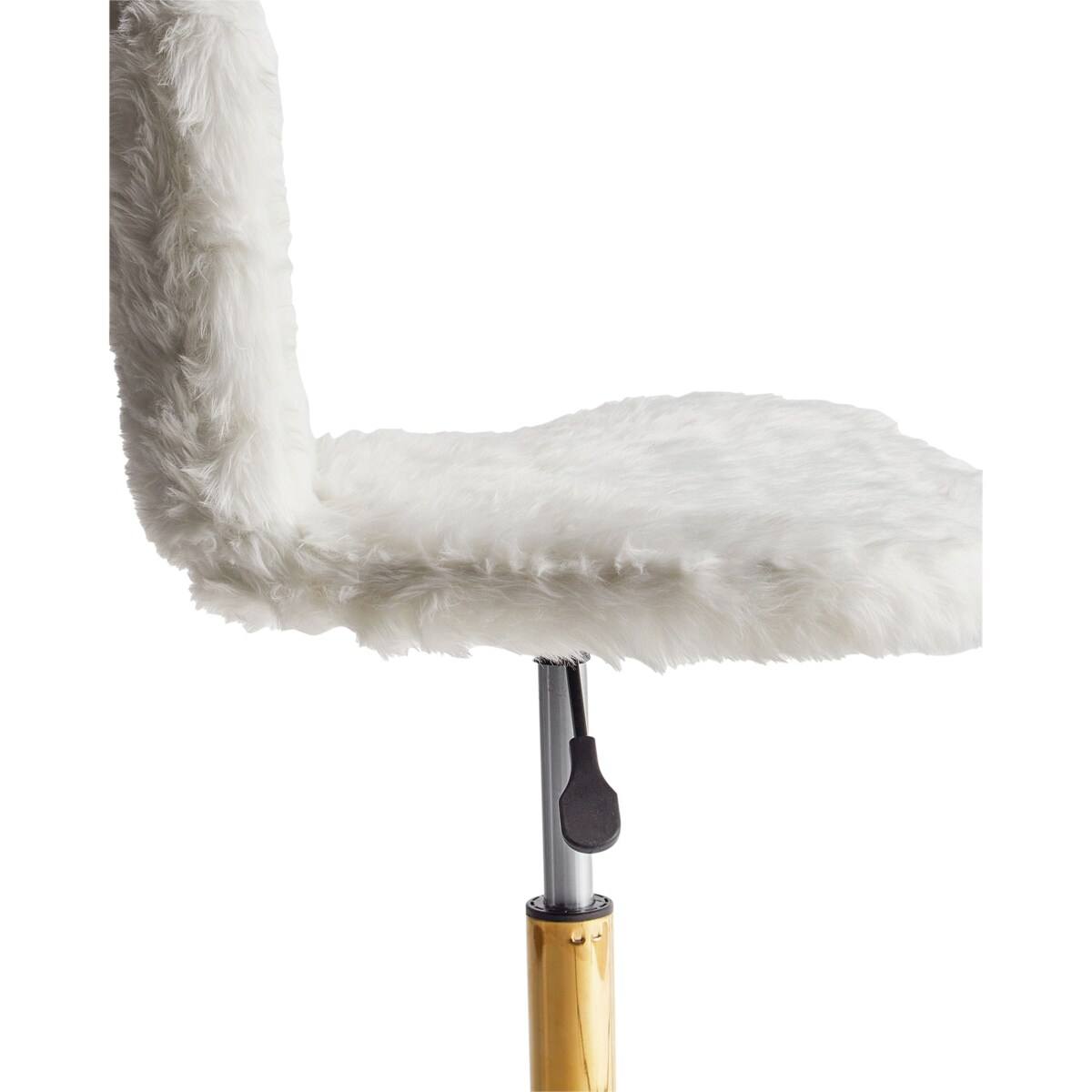 Krzesło biurowe Obrotowy MARGATE Sztuczne futro Biały